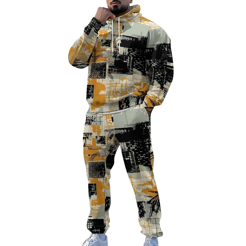 Men's Jogger Set 2 Piece Lounge Sweatshirt Sets Outfits Matching Sweatsuits Two Piece