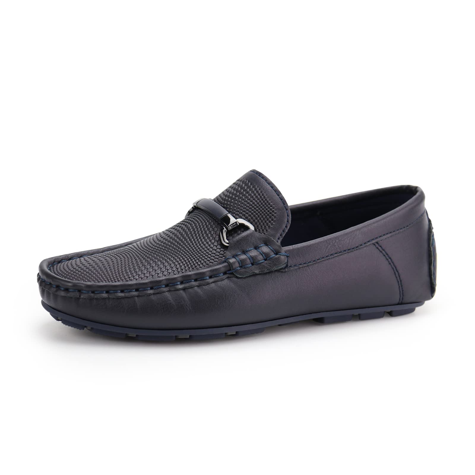 JABASIC Kids Penny Loafer Casual Slip-On Moccasin Flats Boys Dress Shoes