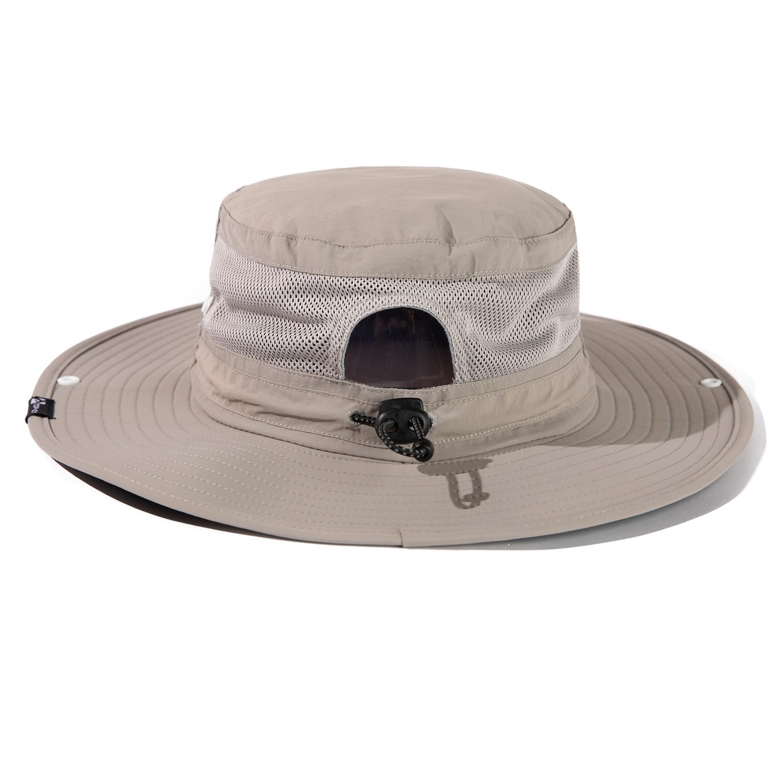 TOP-EX L/XL/XXL UV50+ Waterproof Wide Brim Bucket Sun Hat for Summer Fishing Hiking w/Detachable Strap & Vented Mesh