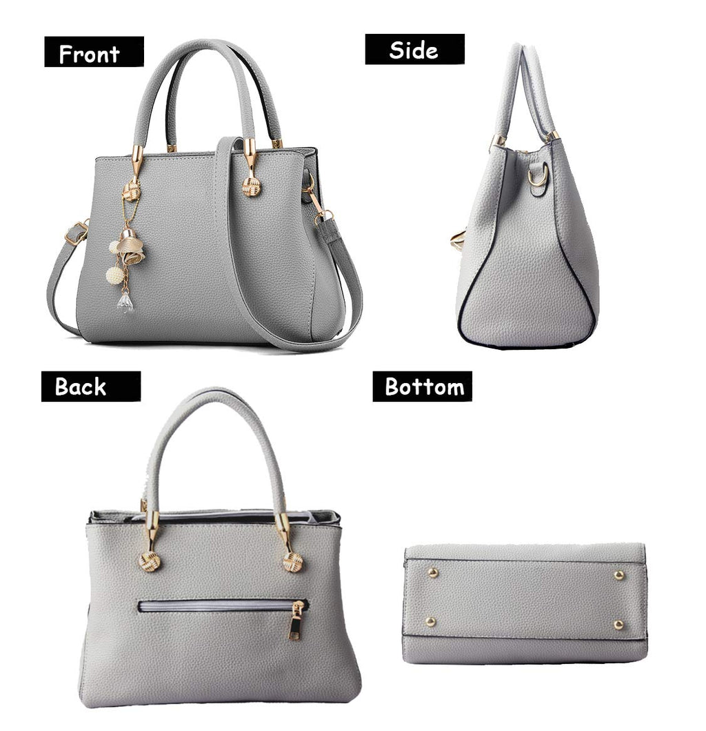 Purses and Handbags for Women Fashion Ladies PU Leather Top Handle Satchel Shoulder Tote Bags