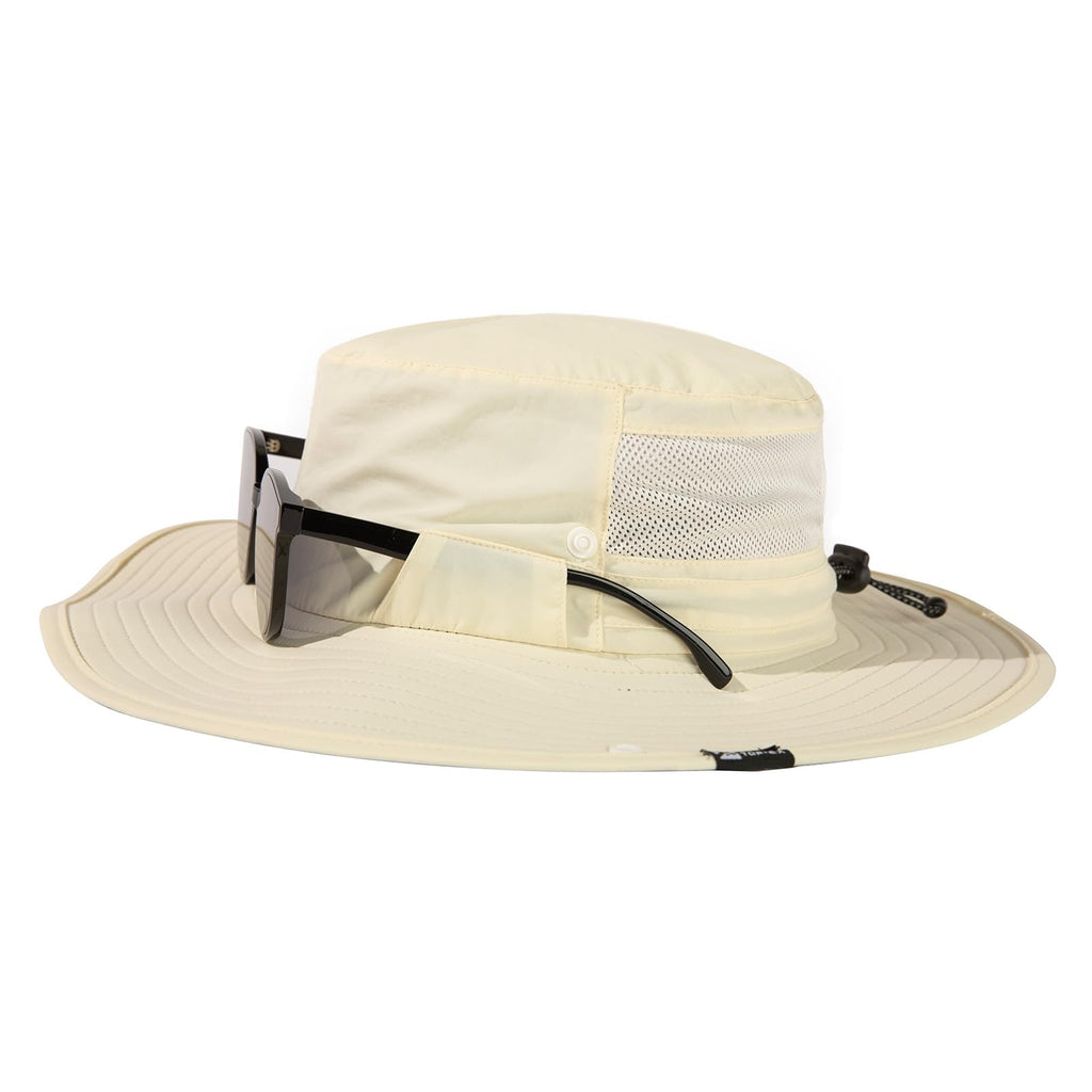 TOP-EX L/XL/XXL UV50+ Waterproof Wide Brim Bucket Sun Hat for Summer Fishing Hiking w/Detachable Strap & Vented Mesh