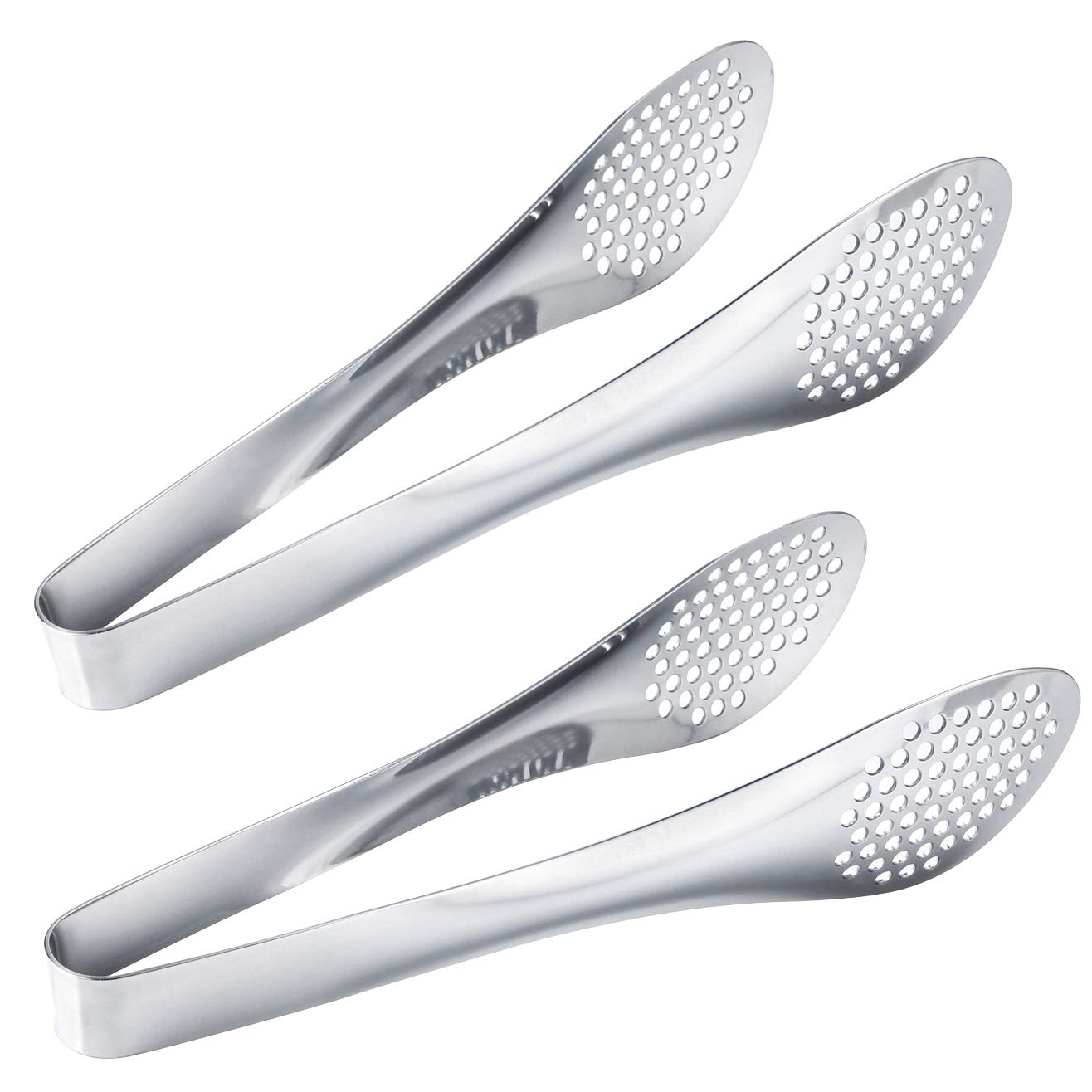 MSY BIGSUNNY 9 inch Buffet Tongs, Set of 2 Stainless Steel Food Serving Tongs