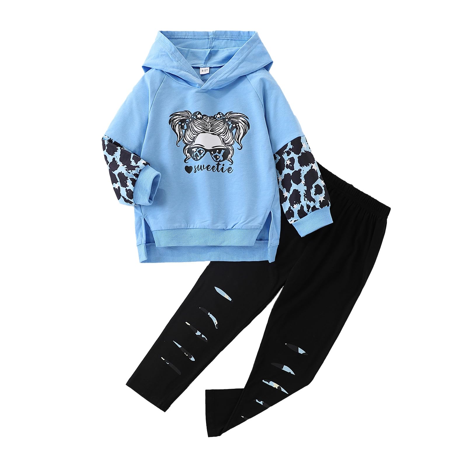 Kid Girls Clothes - Girls Outfits Tie Dye Tops and Leggings Pants 2 Piece Spring Clothes Set