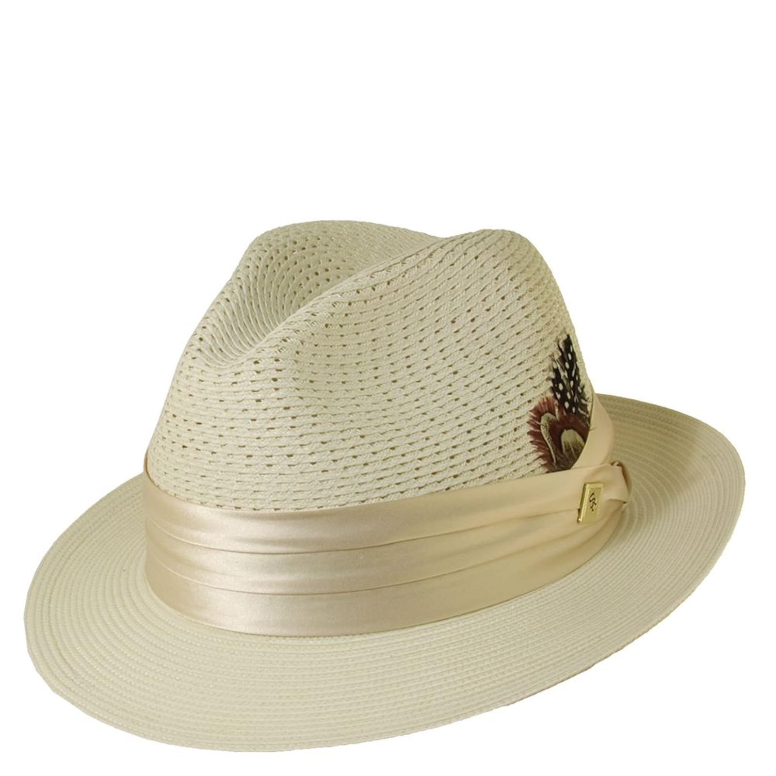 STACY ADAMS Men's Paper Milan Pinch Front Fedora