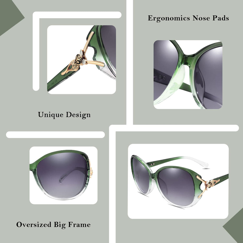 FIMILU Sunglasses for Women Trendy Polarized Sunglasses Oversized Big Sun Glasses Ladies Shades UV Protection