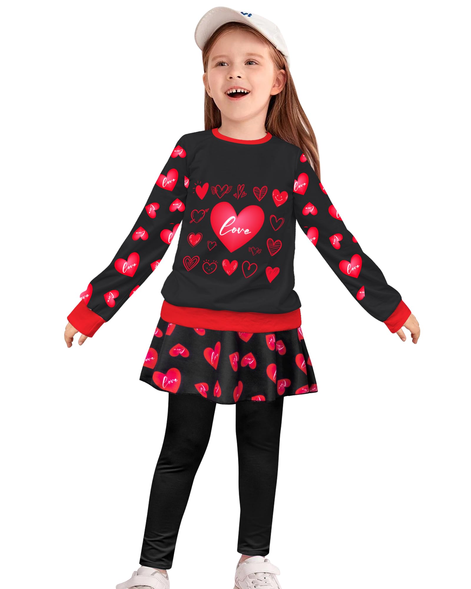 Toddler Kid Girl Clothing Set Outfit Long Sleeve Top, Unicorn Print Pantskirts Fall Winter Outfit Set