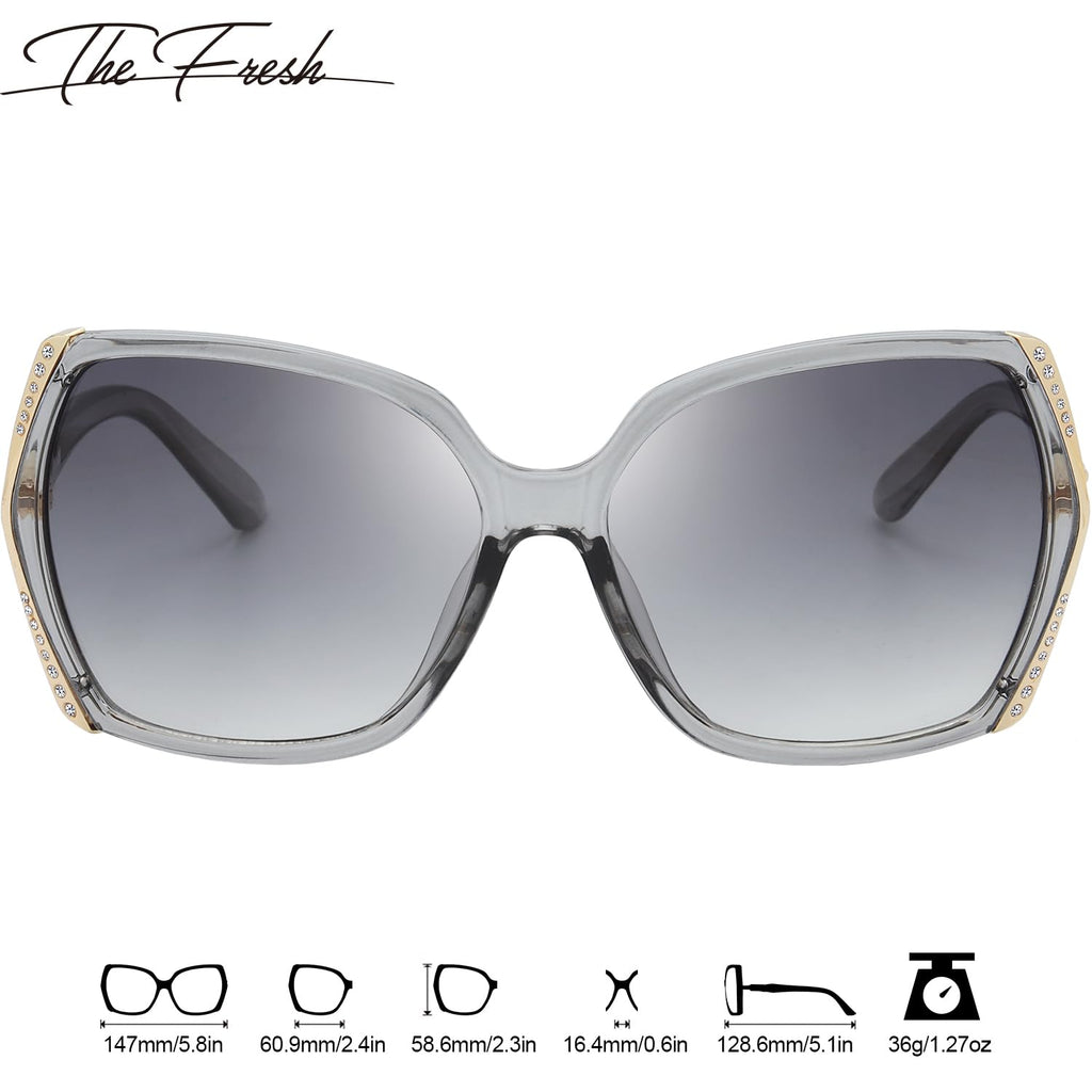 The Fresh Classic Crystal Elegant Women Beauty Design Sunglasses Gift Box