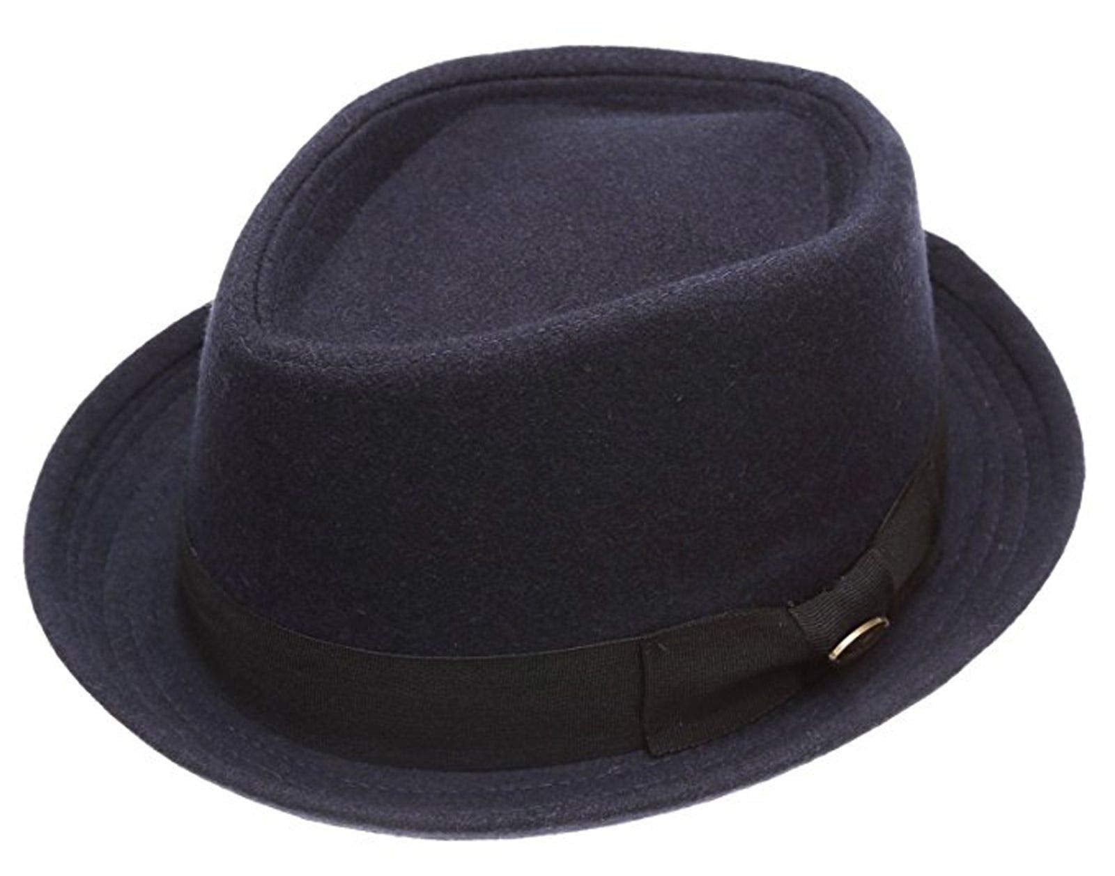 Porkpie Fedora Men's Vintage Style Wool Blend