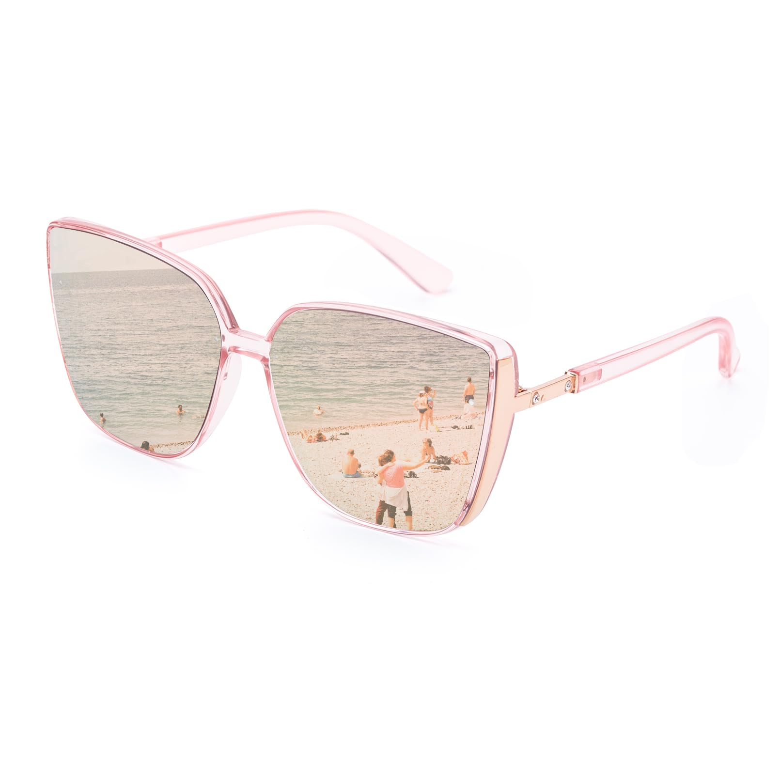 COLOSSEIN Beach Sunglasses for Women and Men Trendy Oversized Sunglasses Classic Square Sunglasses