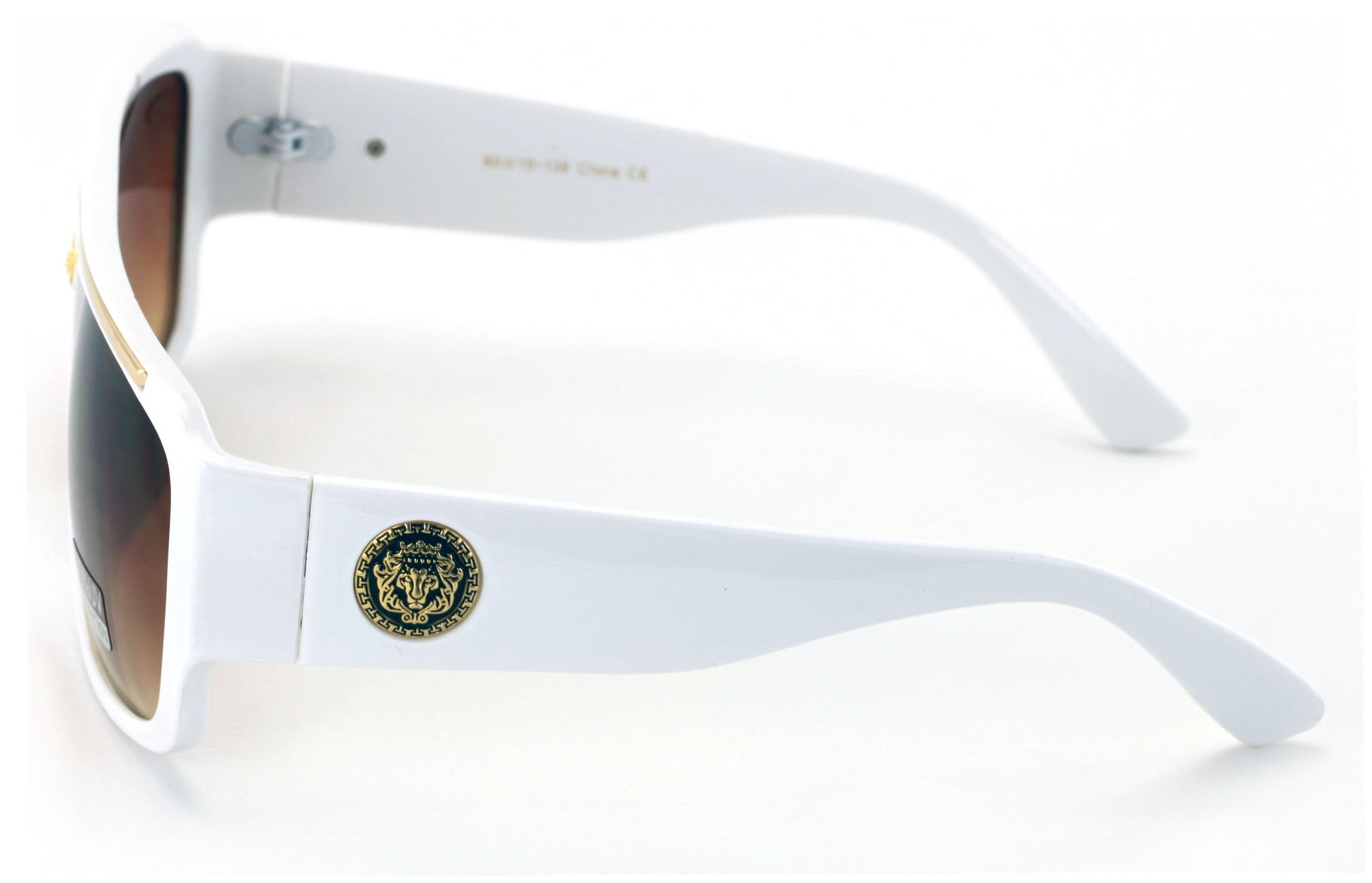 V.W.E. Lion Head Flat Top Hip Hop Rapper Retro Bold Sunglasses