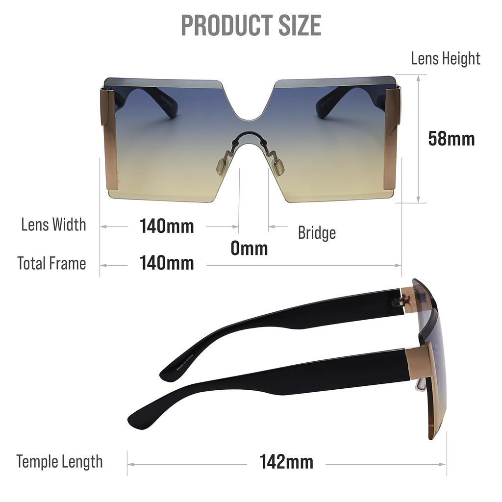 Mad Shade Sunglasses for Women Men UV400 Trendy Shades