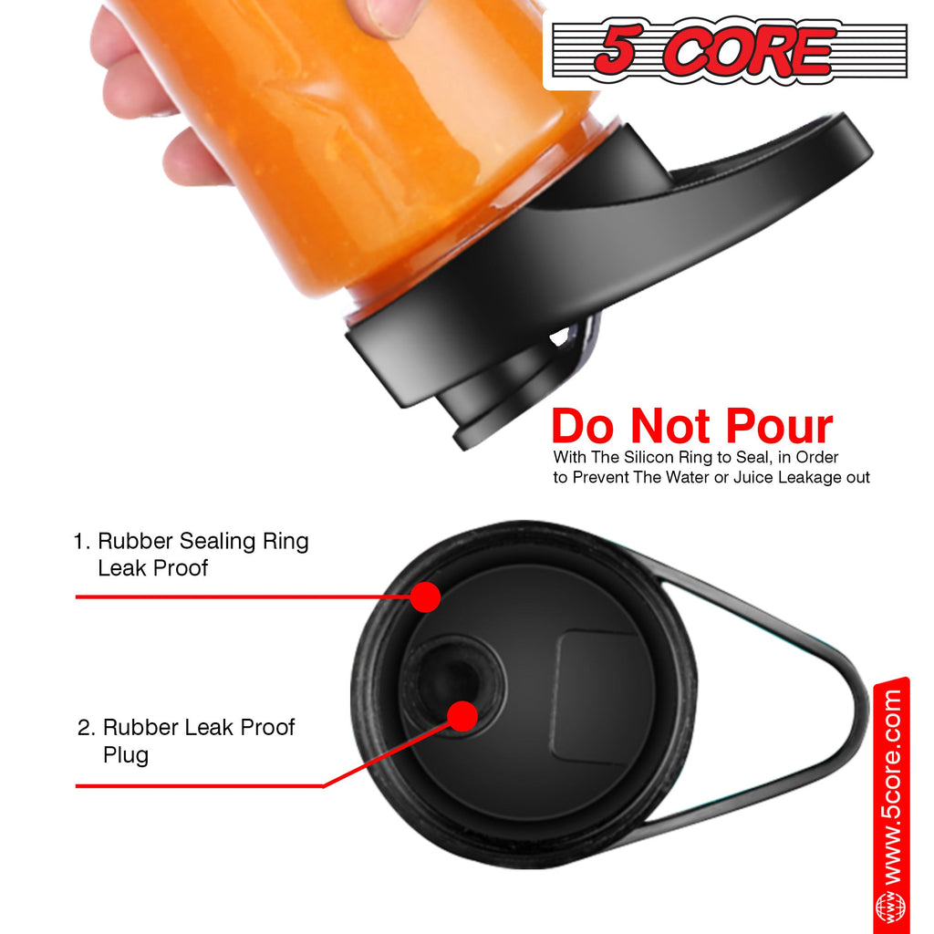 5Core Portable Personal Blender for Kitchen 20Oz Capacity 160W