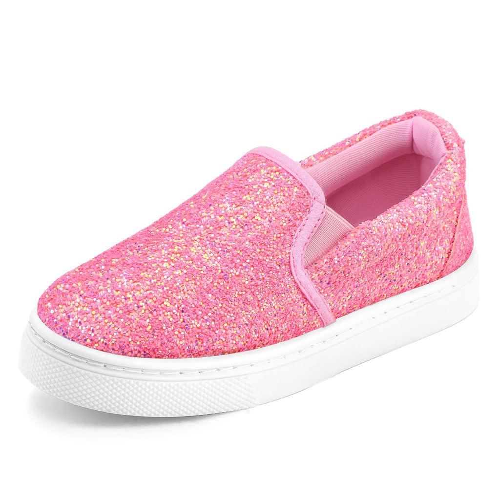 K KomForme Toddler Sneakers for Girls Boys Slip On Canvas Walking Shoes