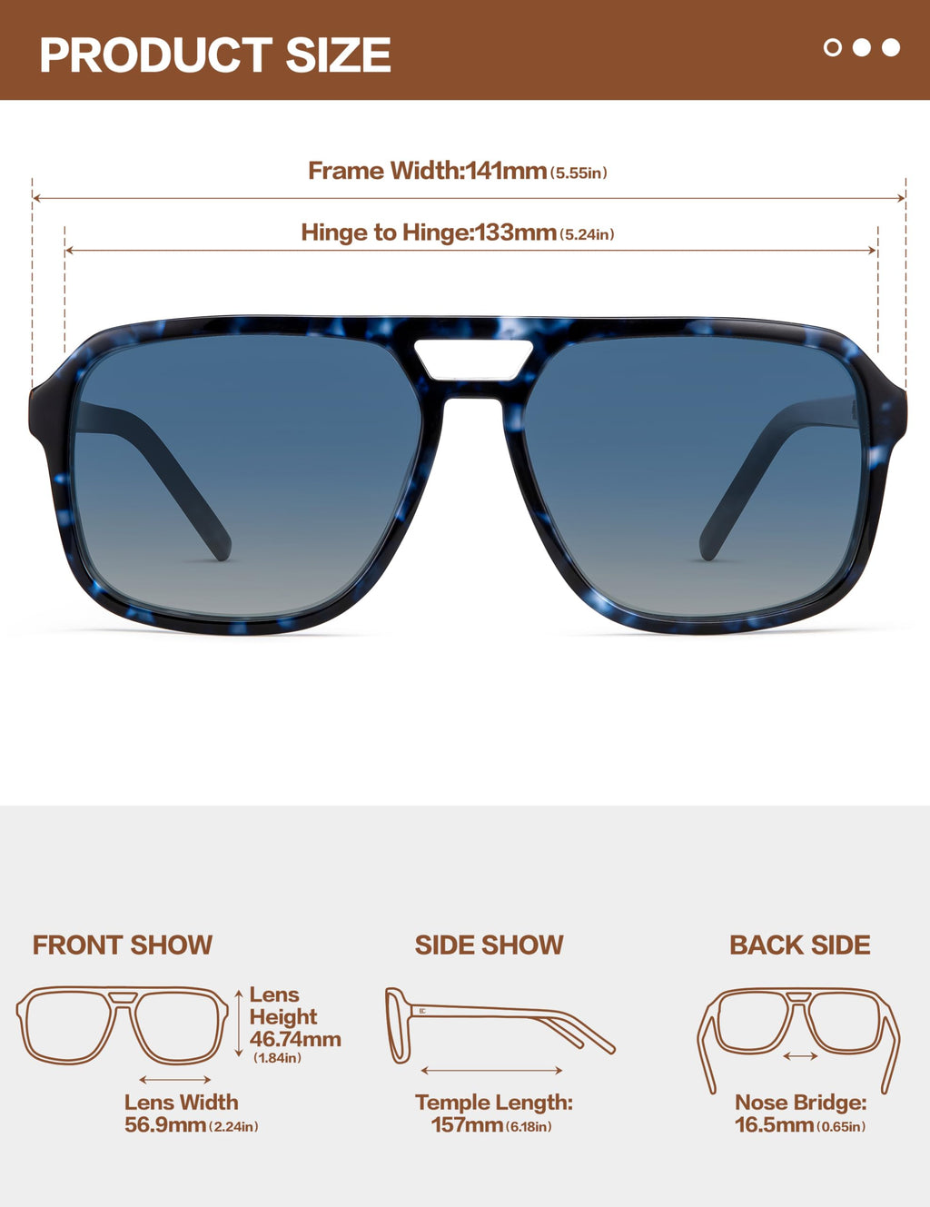 BIRCEN Women Polarized Acetate Sunglasses: Fashion Square Aviator Shades UV Protection for Trendy Laides Travel Beach Outdoor