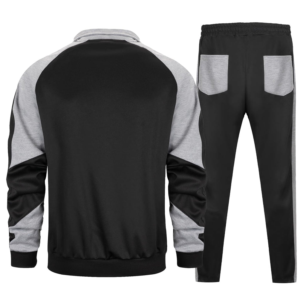 LBL Leading the Better Life Mens Track Suits Casual Full Zip Sweat Suit Active Jackets and Pants 2 Piece Outfits