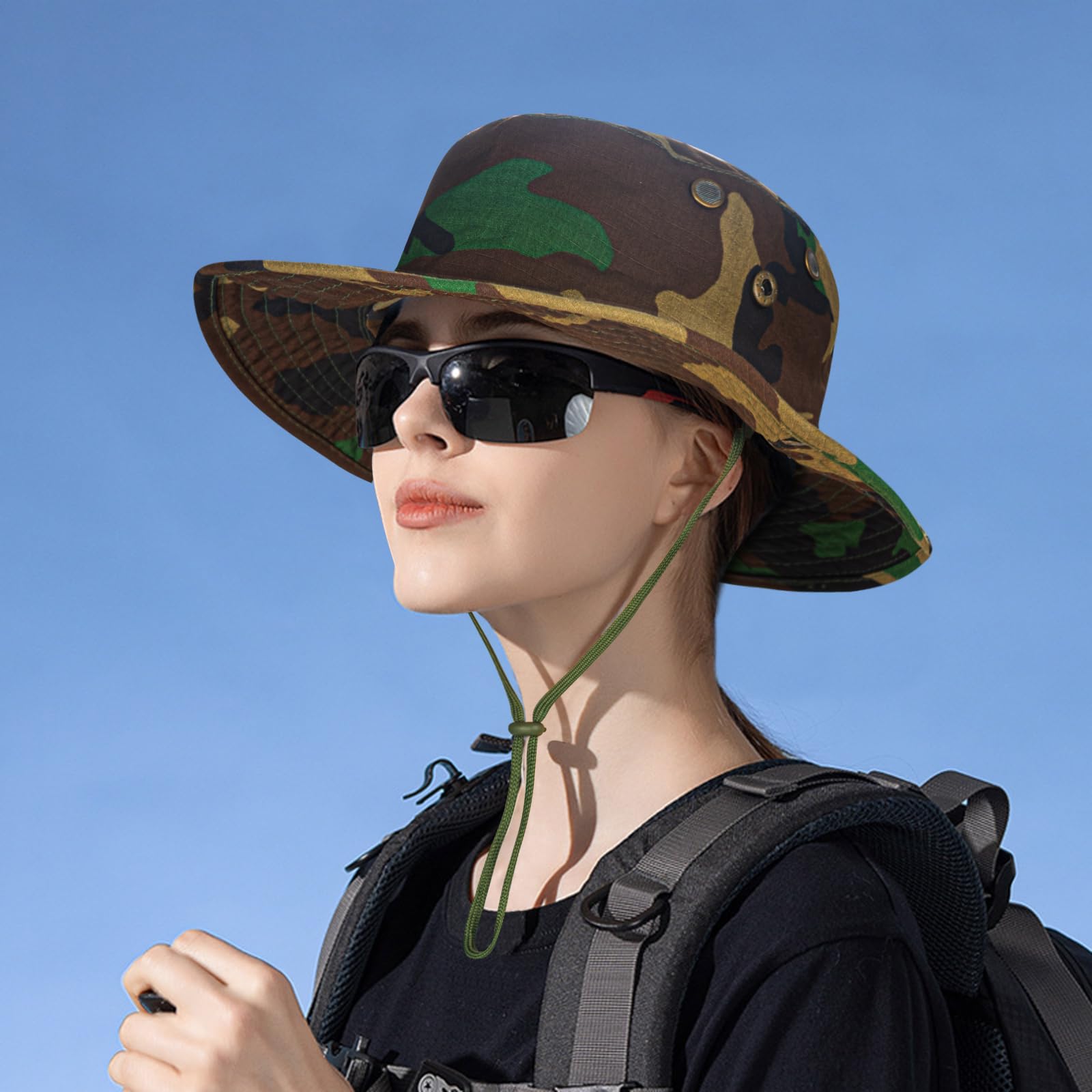 Sun Hats for Men Women Boonie Hat Foldable Fishing Hat UPF 50+ Bucket Hat for Fishing Hiking Garden Safari Beach