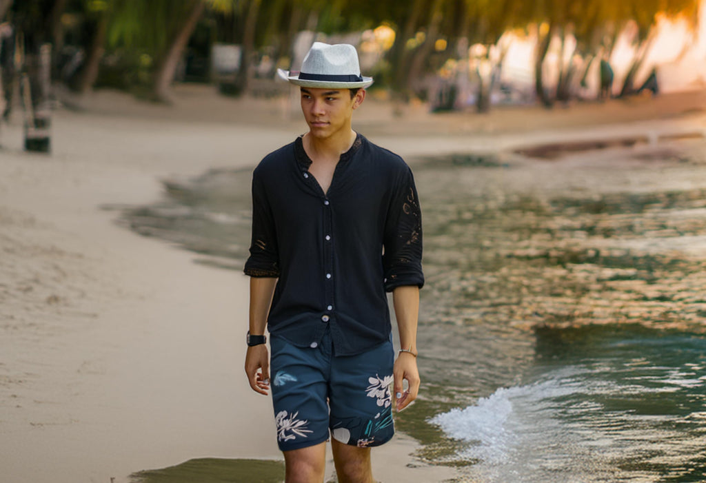 Funky Junque Premium Fedora Hat - Stylish Sun Protection for Men & Women - Perfect for Summer Beach, Travel & Outdoors