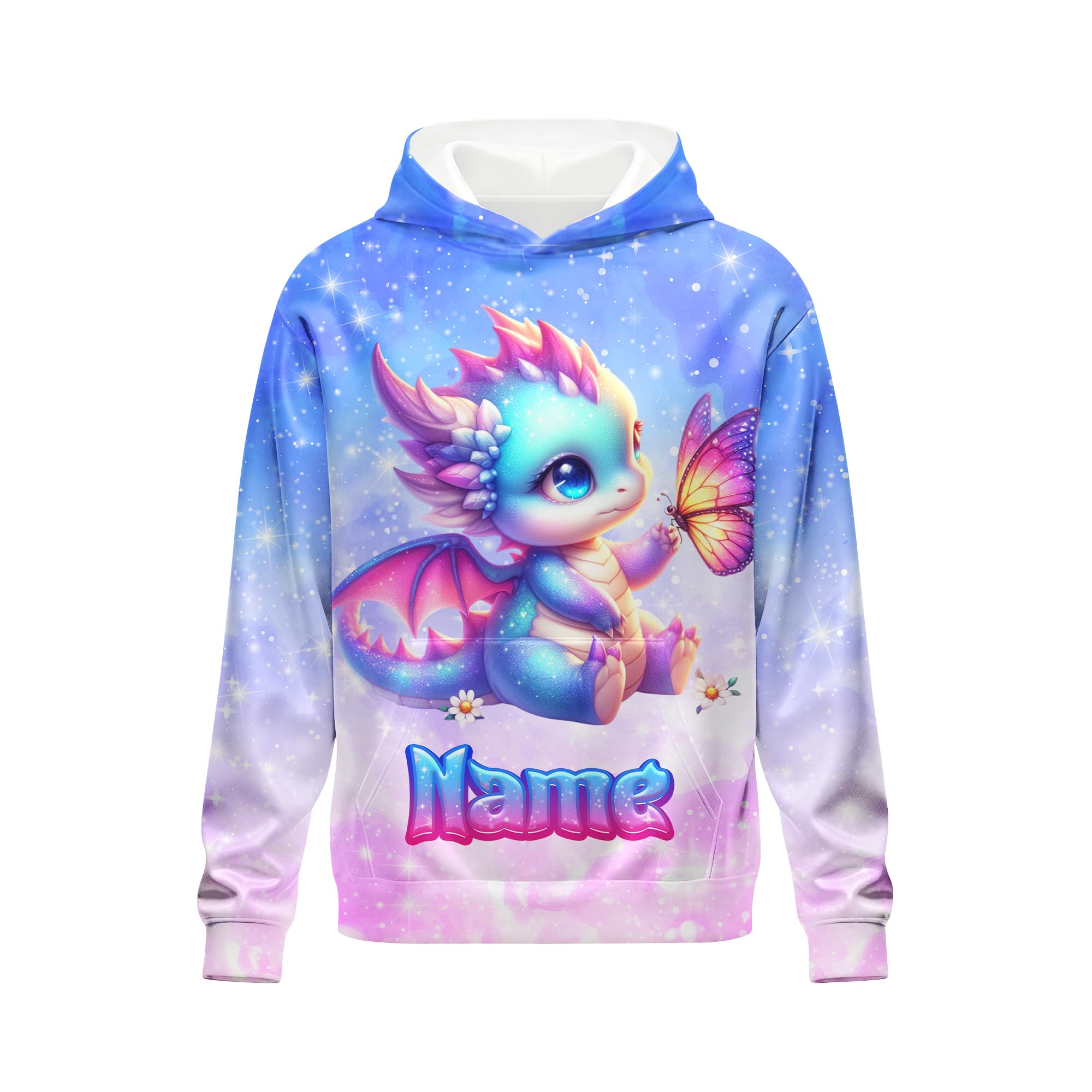 Girls Hoodies - Personalized Pullover with Pocket for Kids Teens - Graphic Hooded Sweatshirts Gifts for Youth