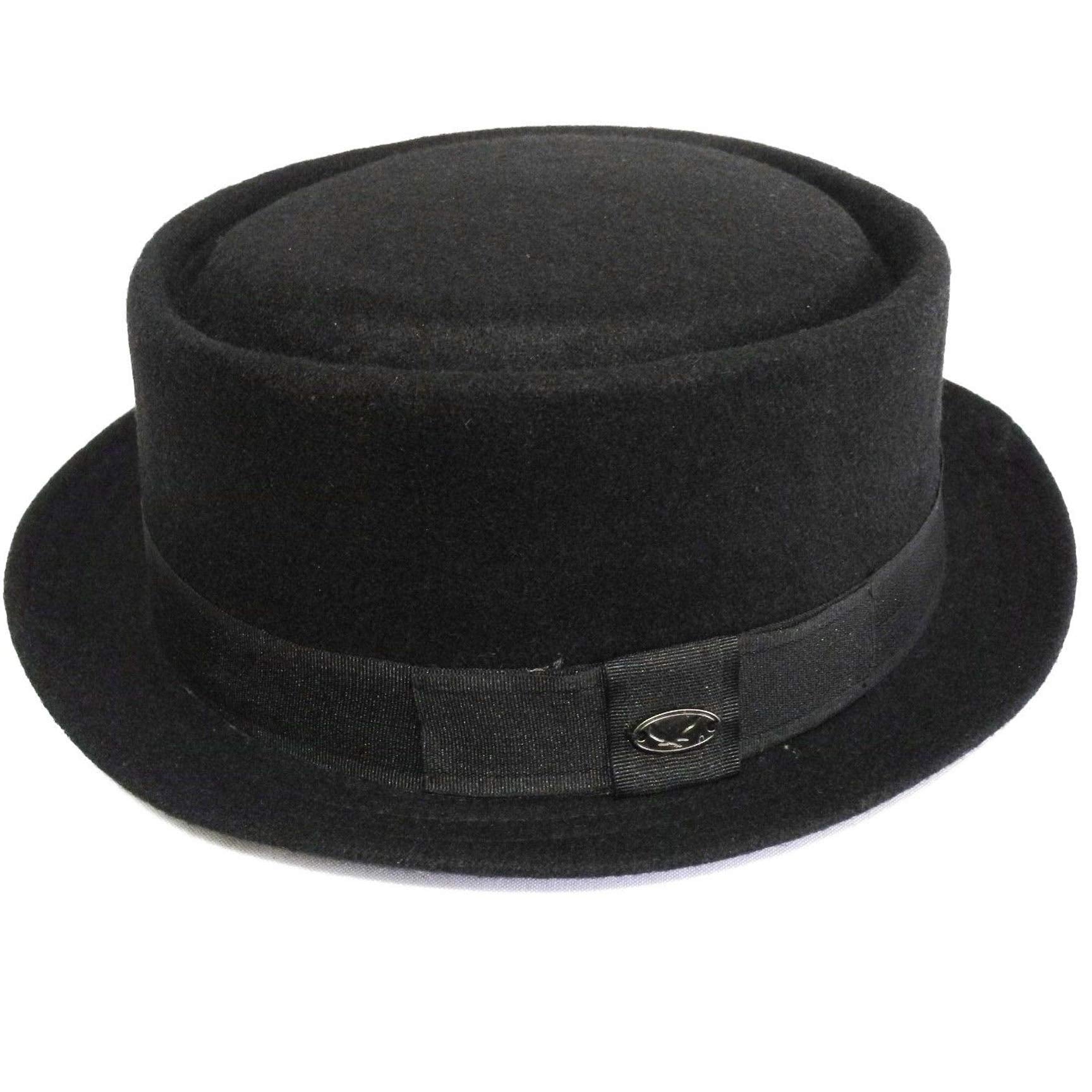 Porkpie Fedora Men's Vintage Style Wool Blend