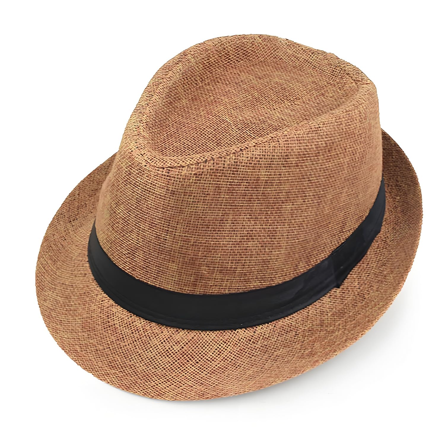 Giroir Fedora Hats for Men Women Short Brim Unisex Summer Beach Style 1920s Party Accessories
