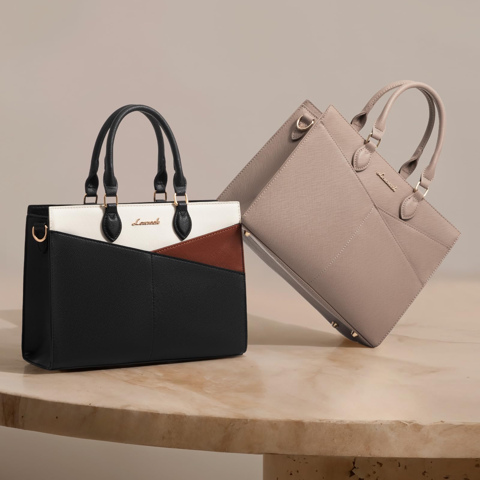 LOVEVOOK Purses for Women,Satchel Handbags Tote Bag, Black Pu Leather Shoulder Crossbody Top Handle Purse with Zipper