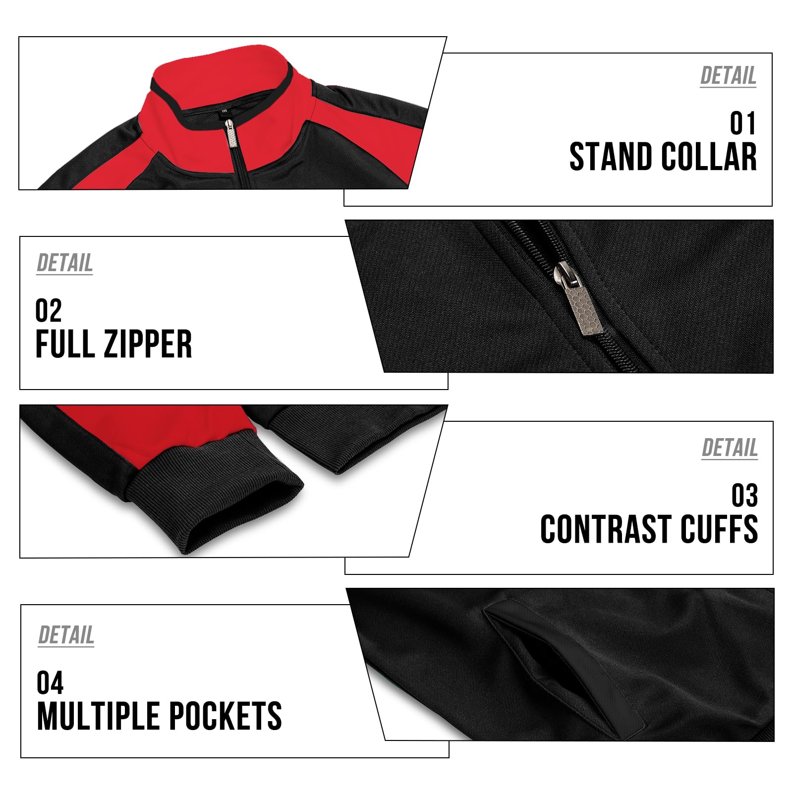 MANTORS Mens Track Suits 2 Piece Set Full Zip Tracksuit Sweat Suits