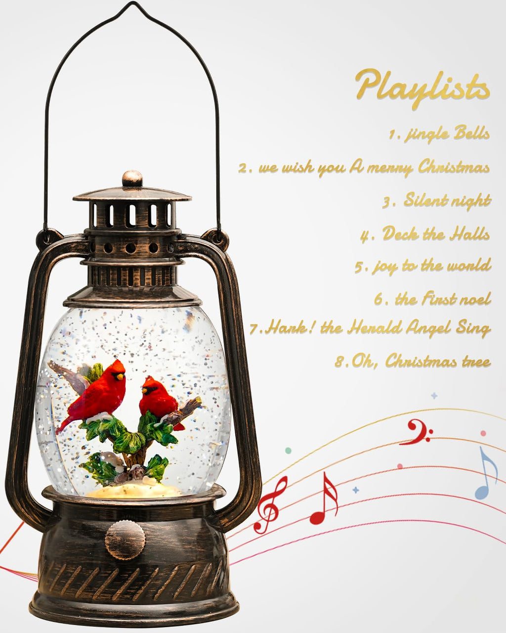 Fall Decor Snow Globe Thanksgiving Decoration Turkey Lantern Light-Up 6H Timer Halloween Pumpkin Glitter Autumn Scene Snow Globes Fall Decoration for Home