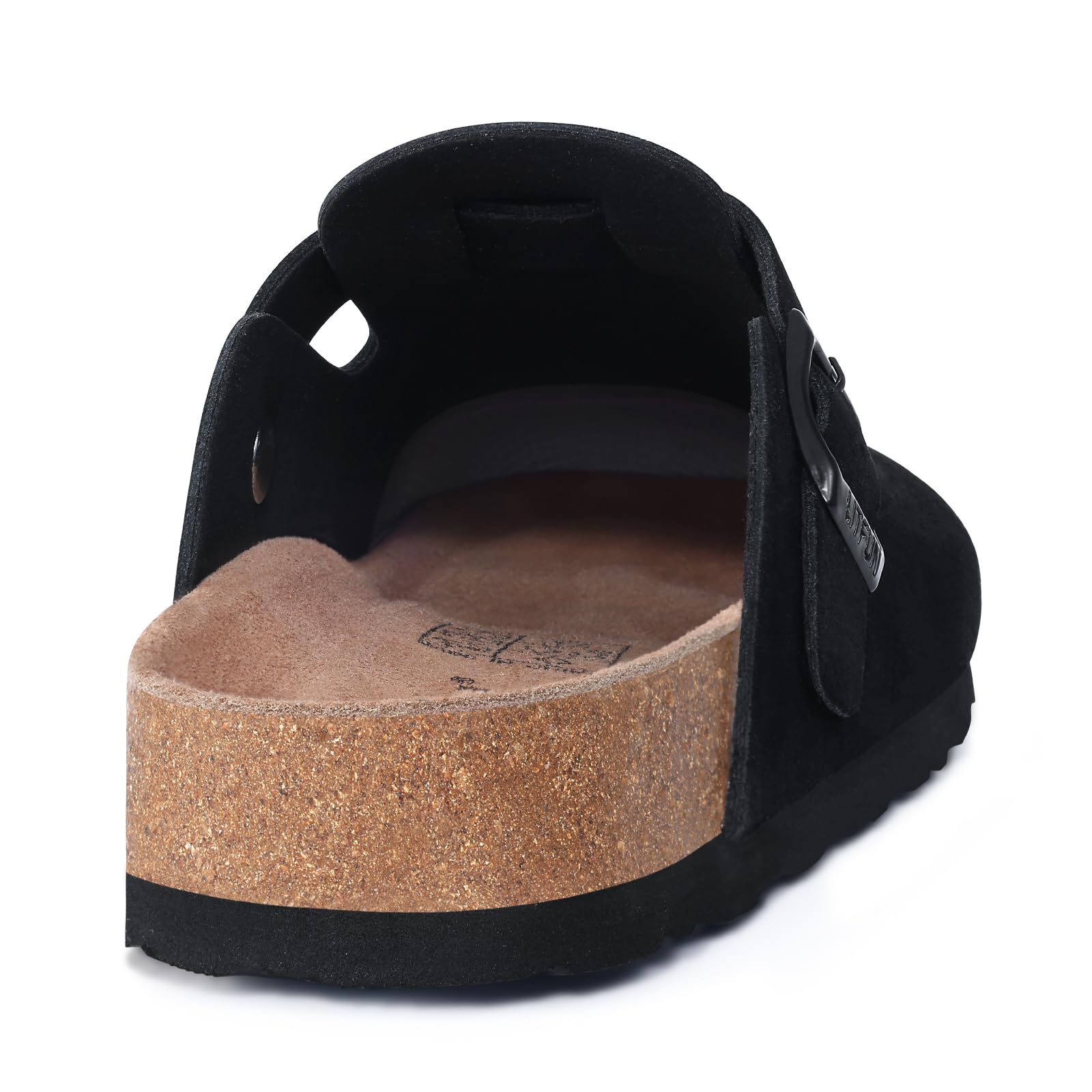 Litfun Women's Genuine Suede Clogs Soft Footbed Leather Potato Shoes Comfort Slip On Clogs with Arch Support