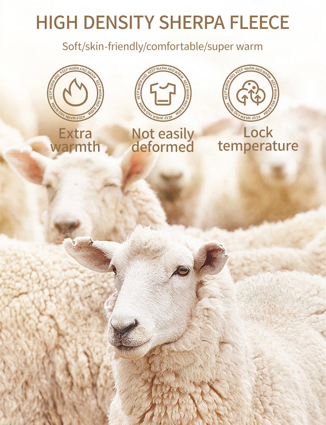 Gihuo Winter Jackets for Women Sherpa Lined Jacket Women Duffle Toggle Coat Hooded Fleece Jacket