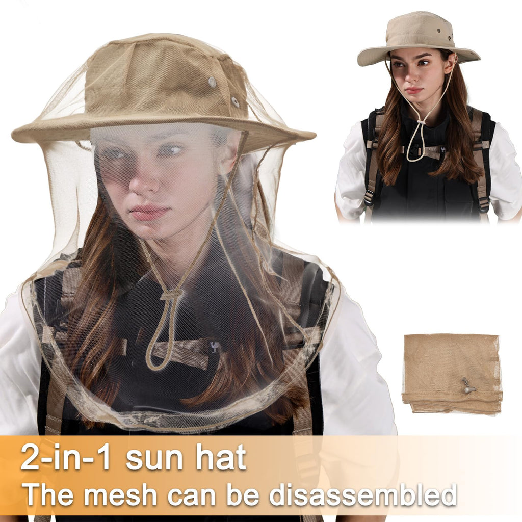 Sun Hats for Men Women Boonie Hat Foldable Fishing Hat UPF 50+ Bucket Hat for Fishing Hiking Garden Safari Beach