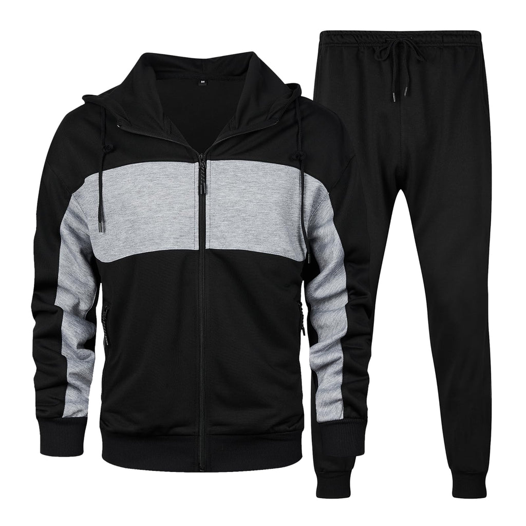 LBL Leading the Better Life Men's Casual Tracksuit Long Sleeve Sweat Suit Running Jogging Athletic Sports Set