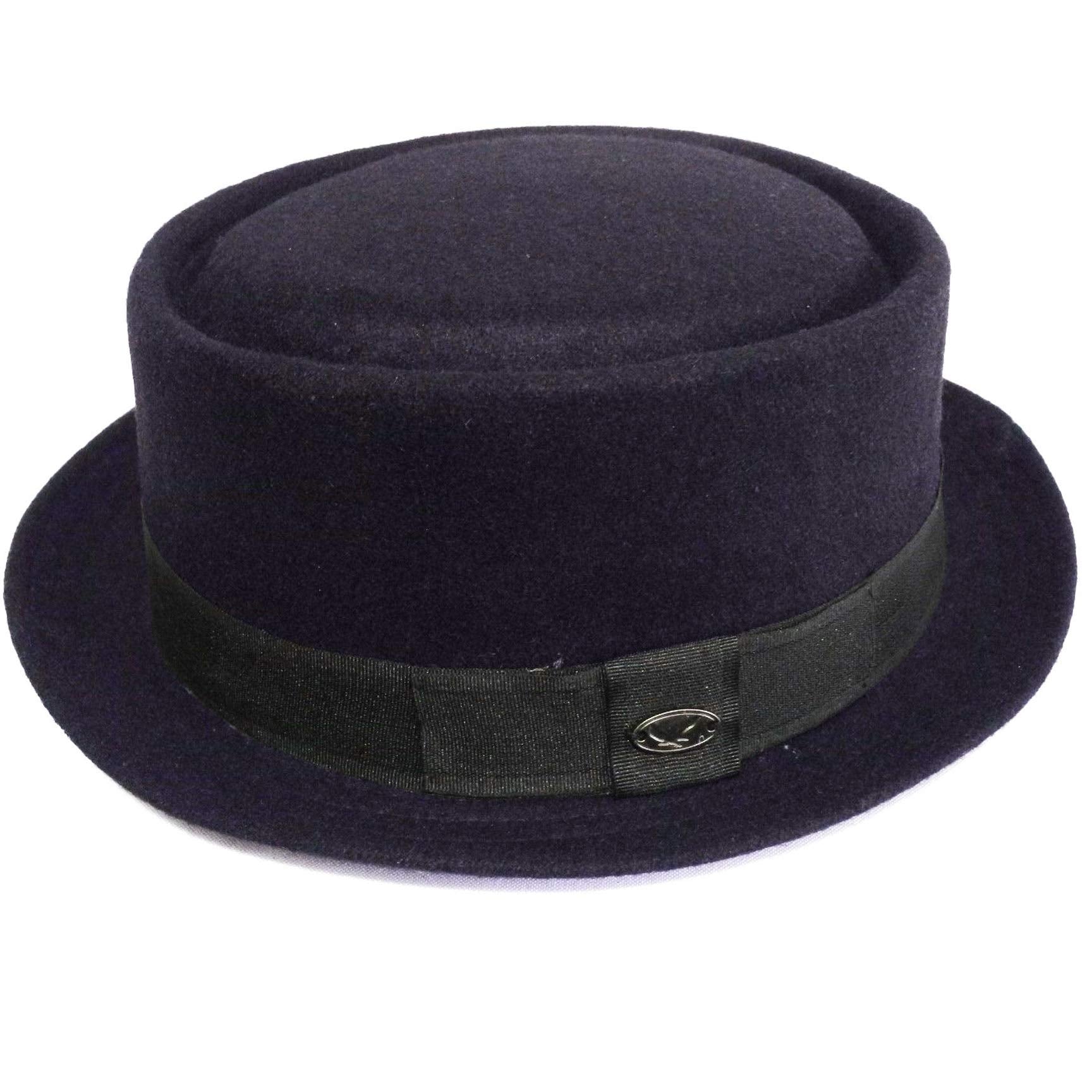 Porkpie Fedora Men's Vintage Style Wool Blend