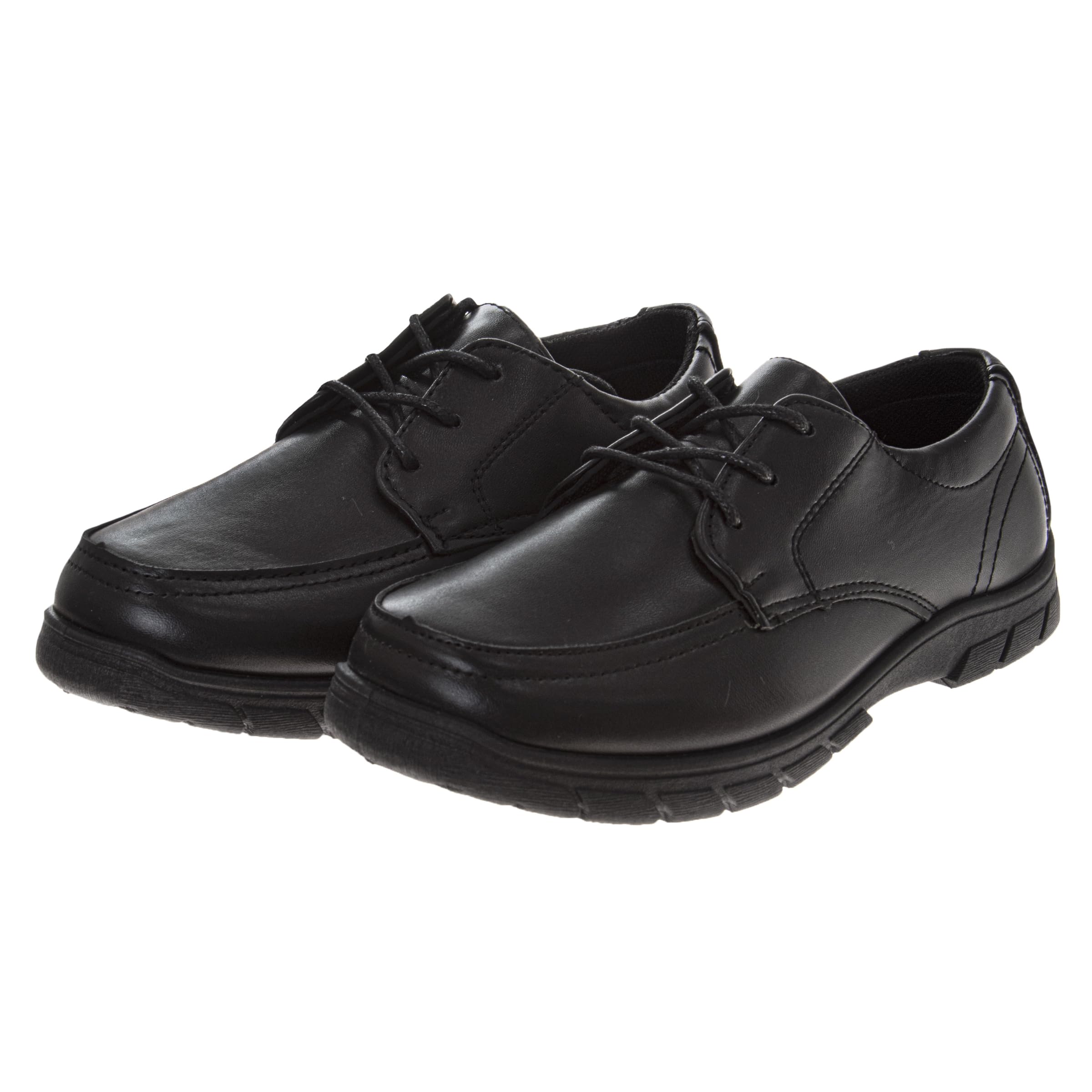 French Toast Boys Shoes - Kids Oxford School Uniform Loafer Church Dress Shoes Slip-On Faux-Leather (Toddler-Big Kid) (Black)