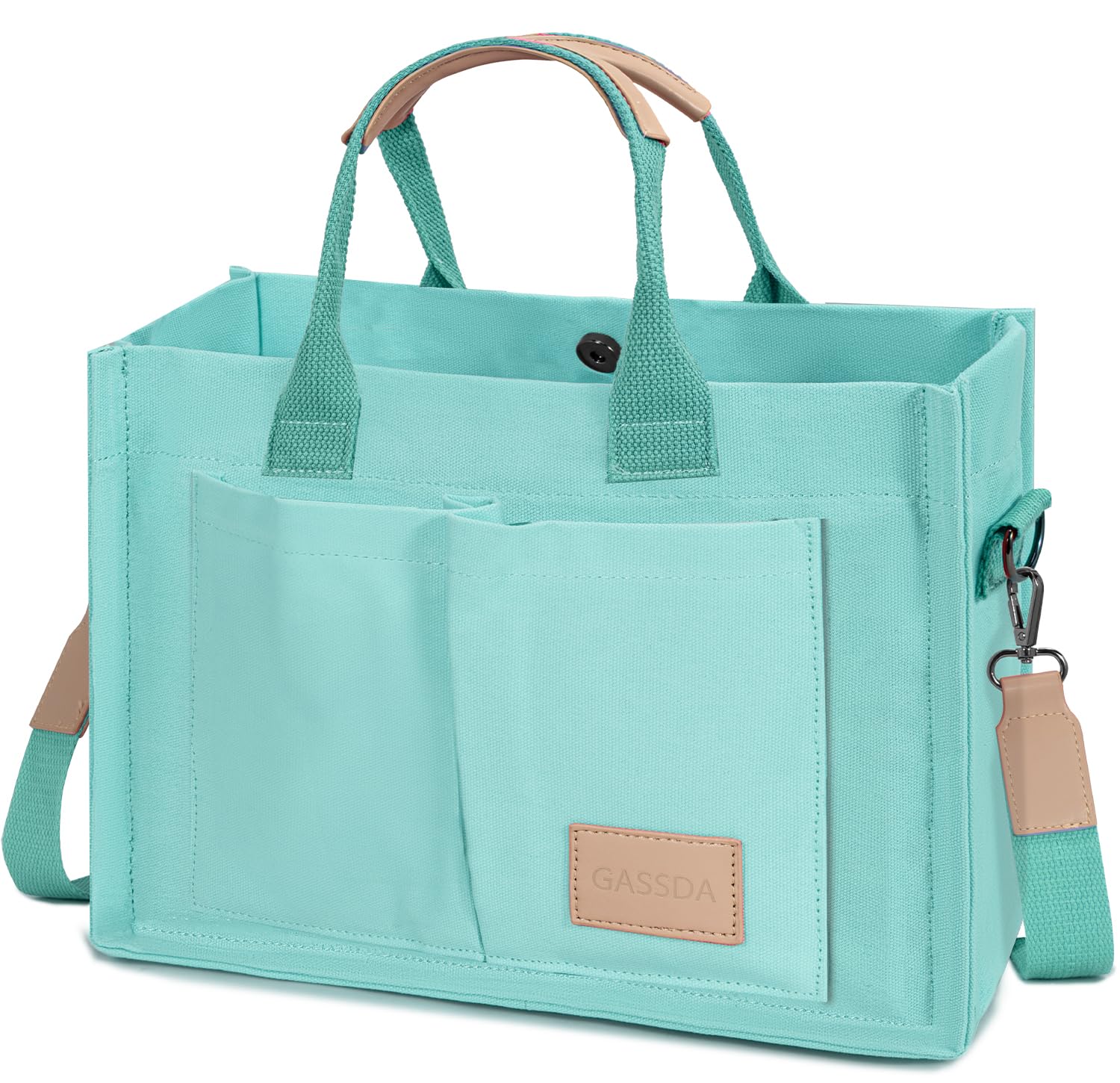 Tote Bags for Women Canvas Tote Purse Crossbody with Pockets Top Handle Shoulder Satchel Bag for Women