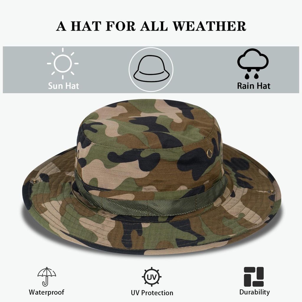 Sun Hats for Men Women Bucket Hat UPF 50+ UV Protection Boonie Hat for Safari Fishing Hiking Garden Beach
