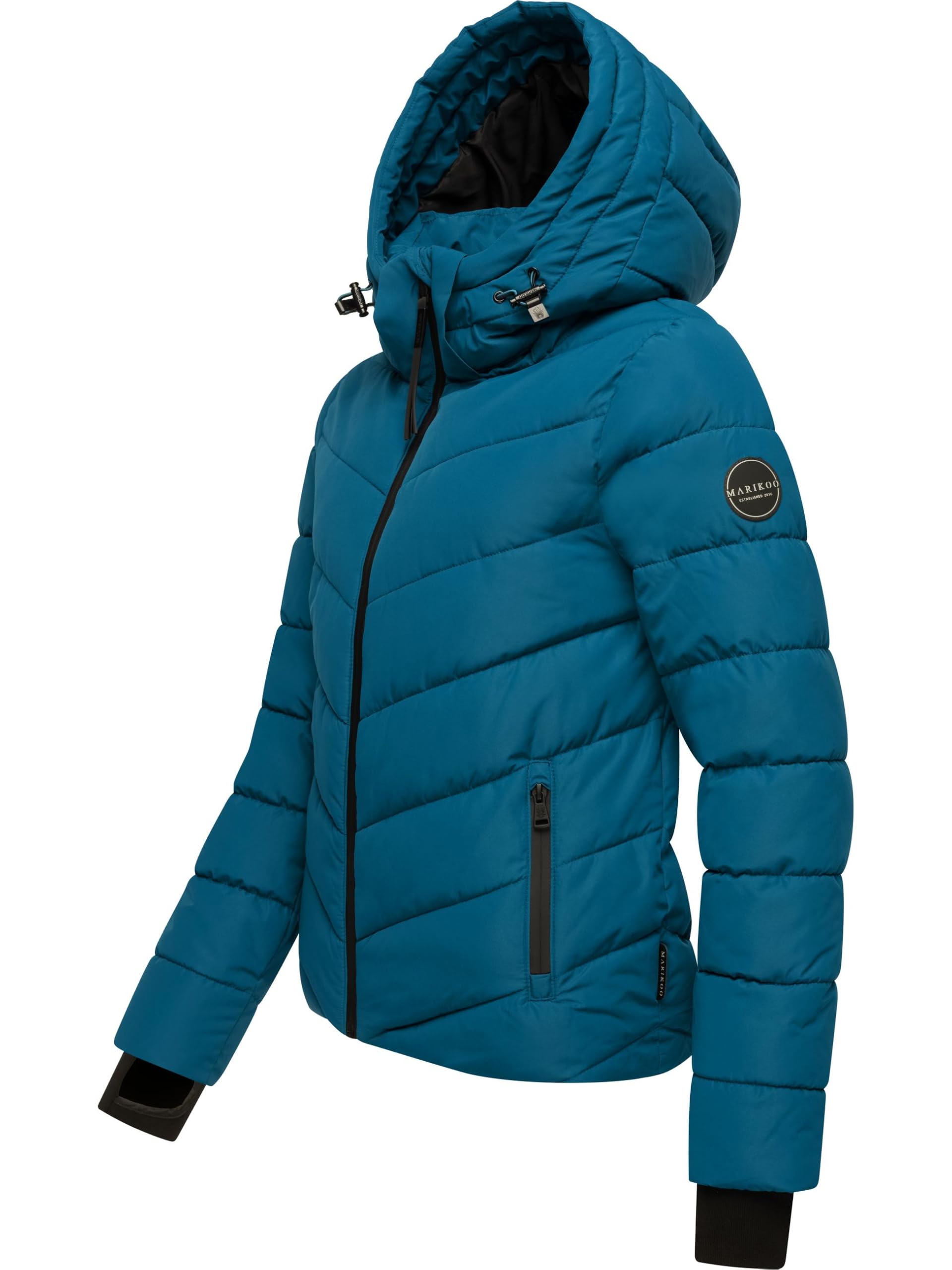 Marikoo Women's Winter Jacket with Hood - Weather-Resistant - Quilted Puffer Coat - Samuiaa XVI XS-3XL