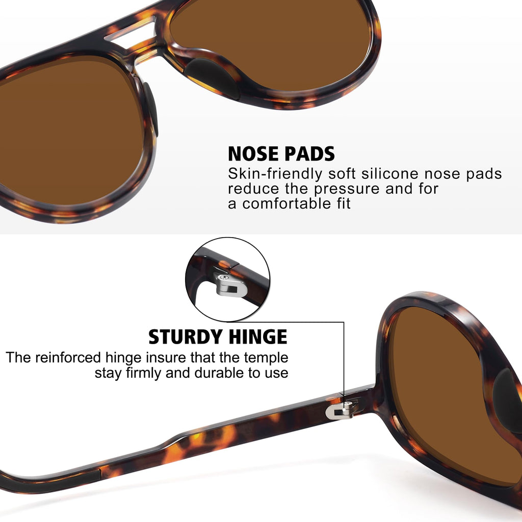 STORYCOAST Polarized Aviator Sunglasses for Men Women Classic Retro Aviators Sports Driving Running Sun Glasses