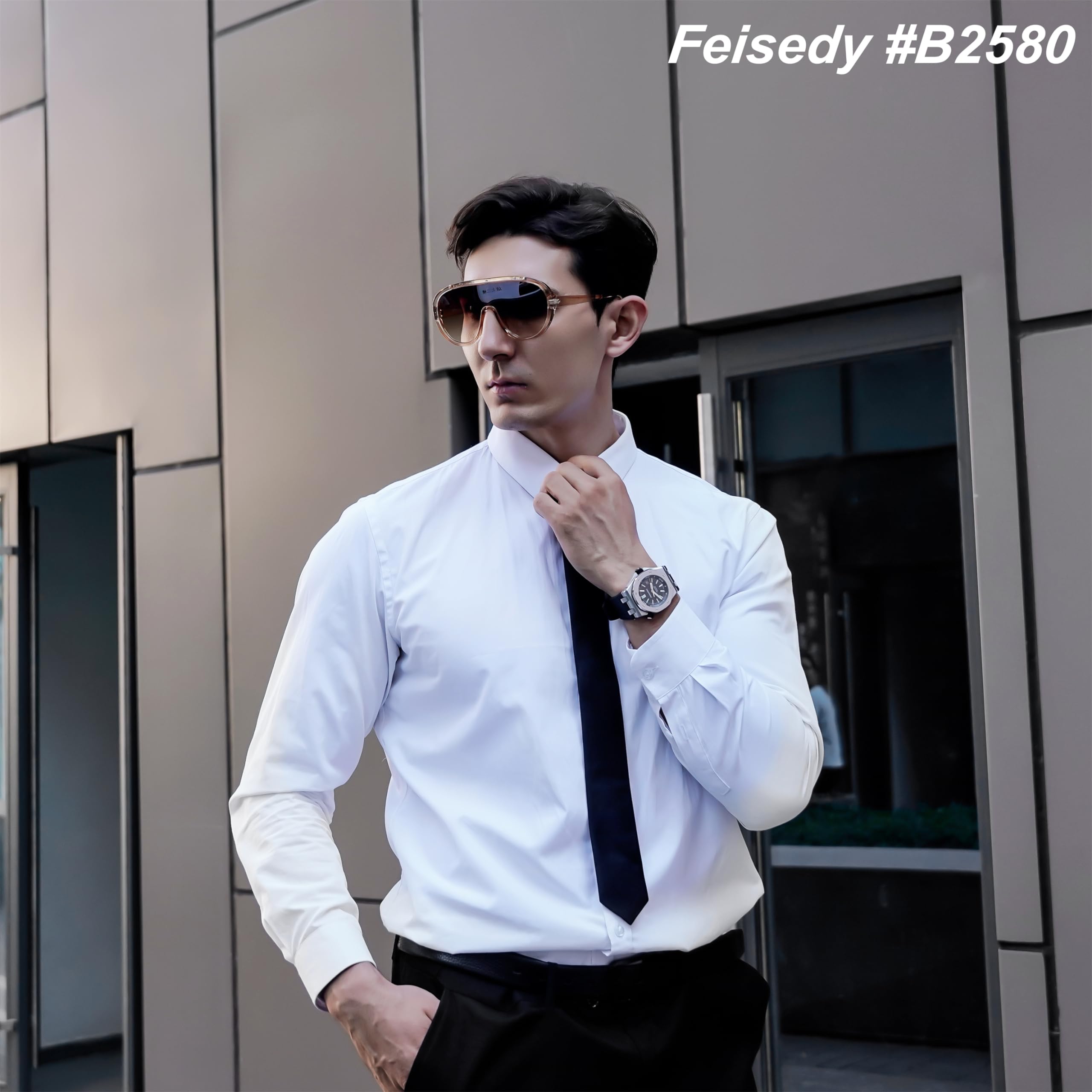 FEISEDY Sunglasses Women Oversized One Piece Frame UV400 Sun Glasses Trendy Retro Shades B2580