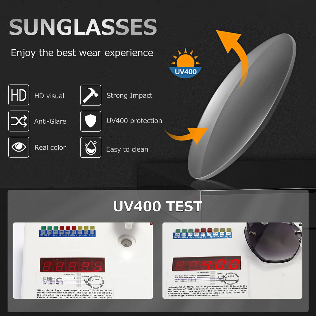 AEVOGUE Sunglasses For Women Oversized Rimless Diamond Cutting Lens Sun Glasses AE0534