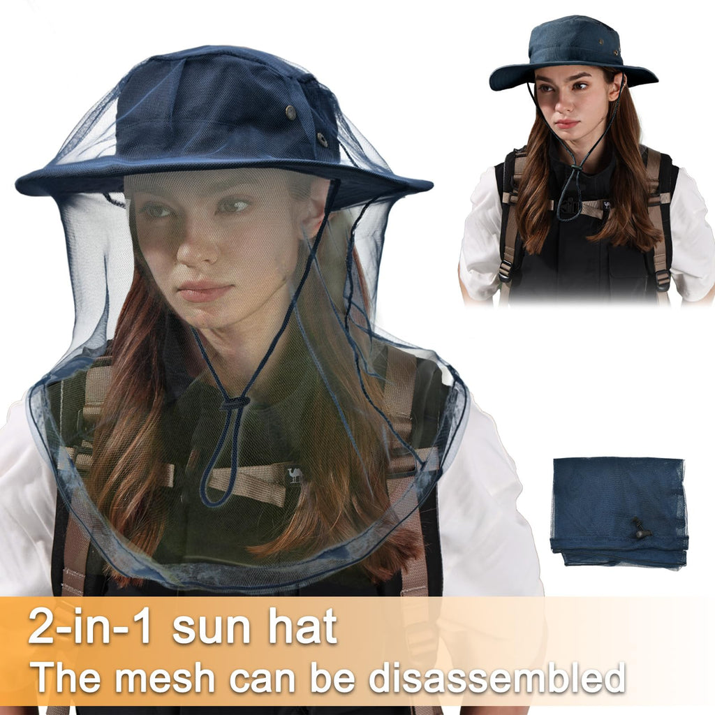 Sun Hats for Men Women Boonie Hat Foldable Fishing Hat UPF 50+ Bucket Hat for Fishing Hiking Garden Safari Beach