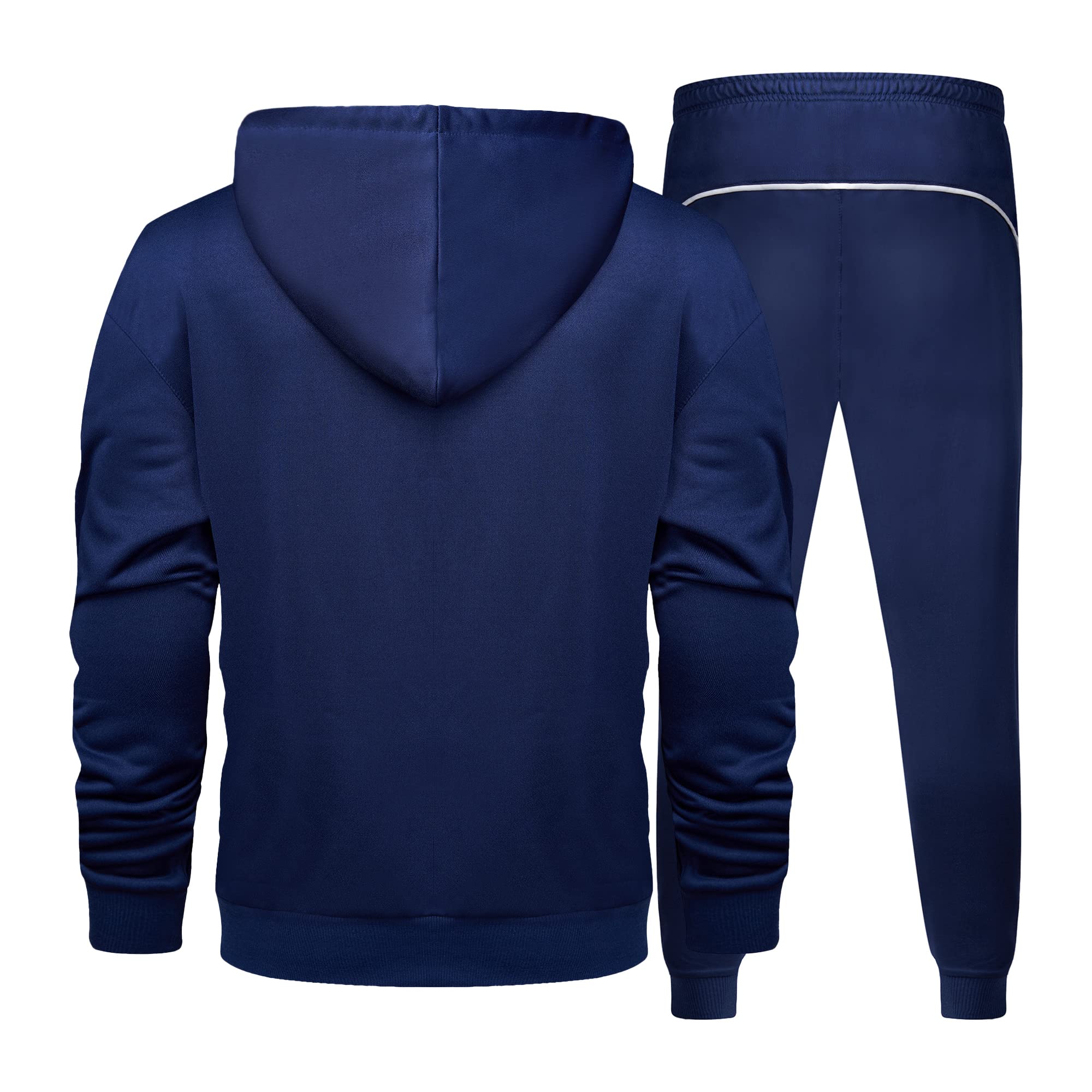 LBL Leading the Better Life Men's Casual Tracksuit Long Sleeve Sweat Suit Running Jogging Athletic Sports Set
