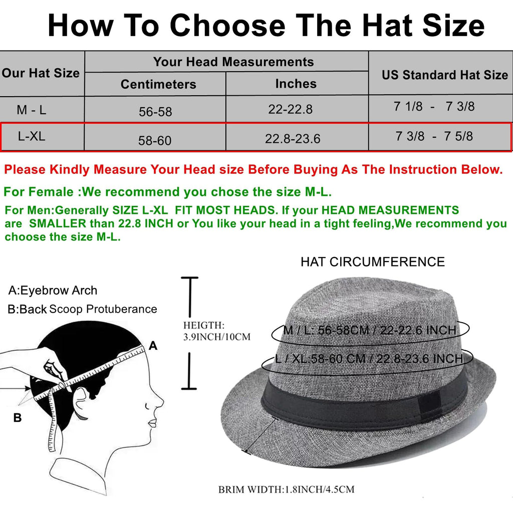 5 Pack Bulk Cuban Fedora Sun Hats Men with Adjustable Strap, Short Brim 1920s Unisex Party Costume Hats Women.