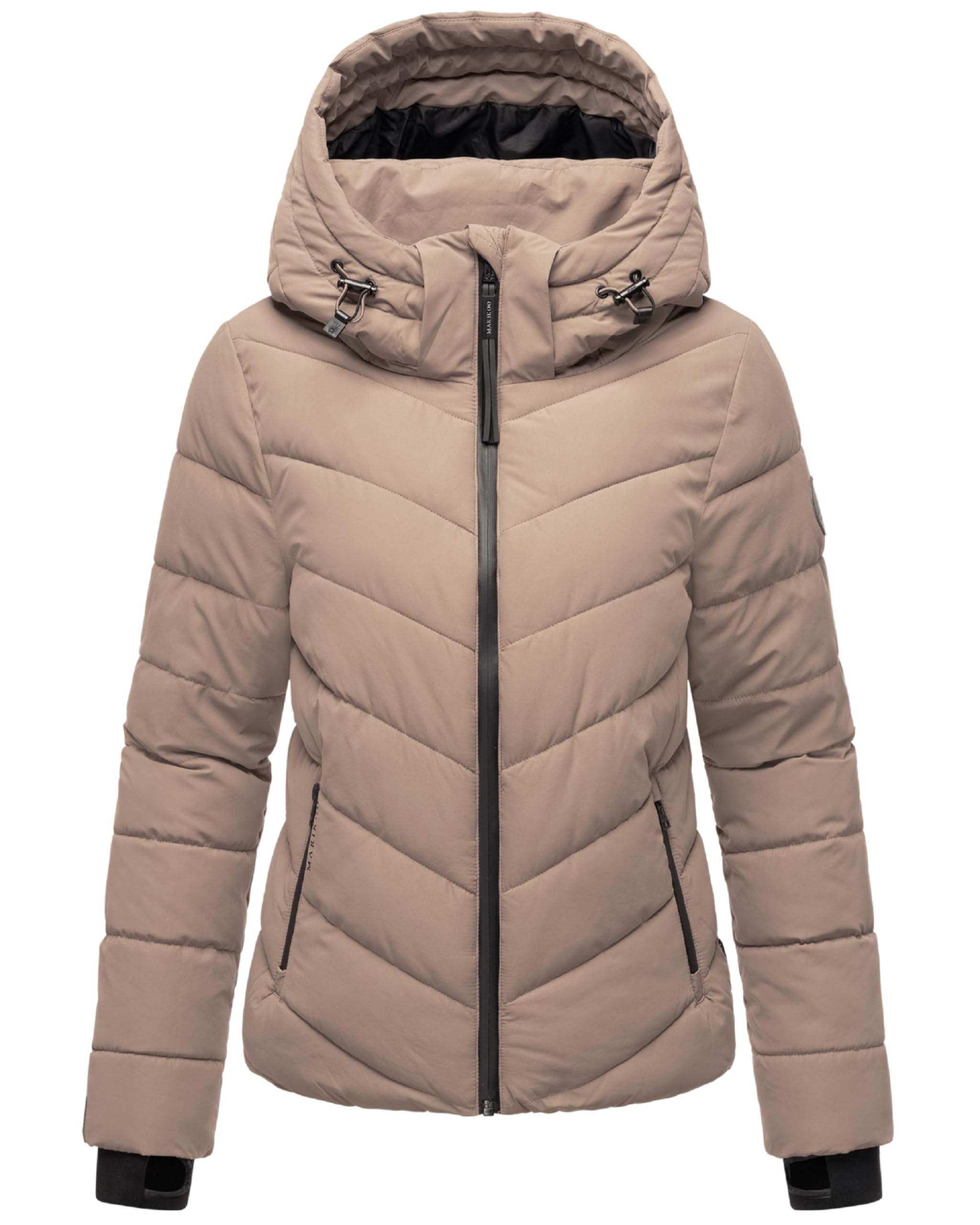 Marikoo Women's Winter Jacket with Hood - Weather-Resistant - Quilted Puffer Coat - Samuiaa XVI XS-3XL