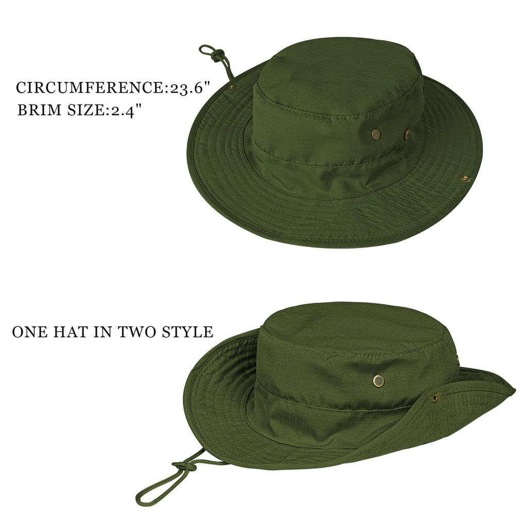 Sun Hats for Men Women Boonie Hat Foldable Fishing Hat UPF 50+ Bucket Hat for Fishing Hiking Garden Safari Beach