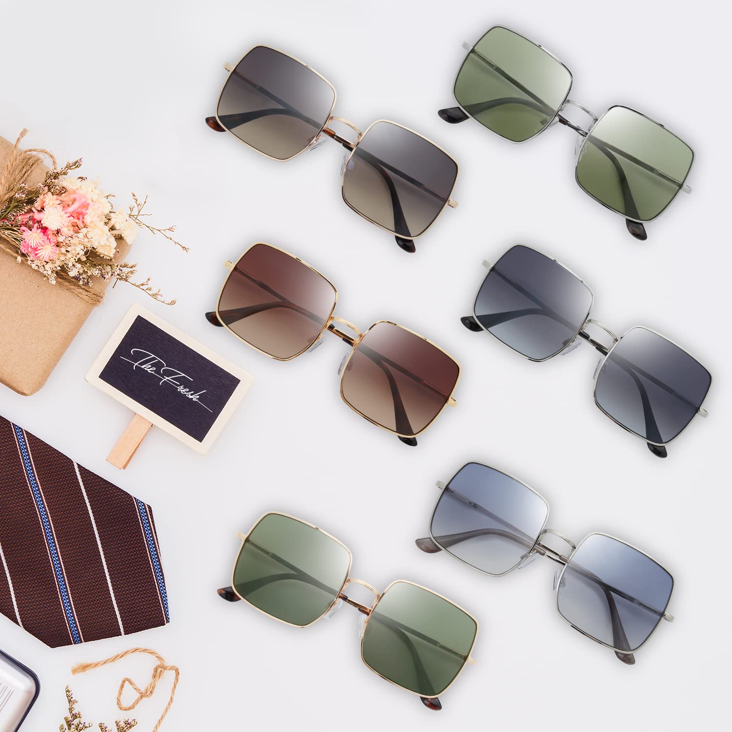 The Fresh Classic Crystal Elegant Women Beauty Design Sunglasses Gift Box