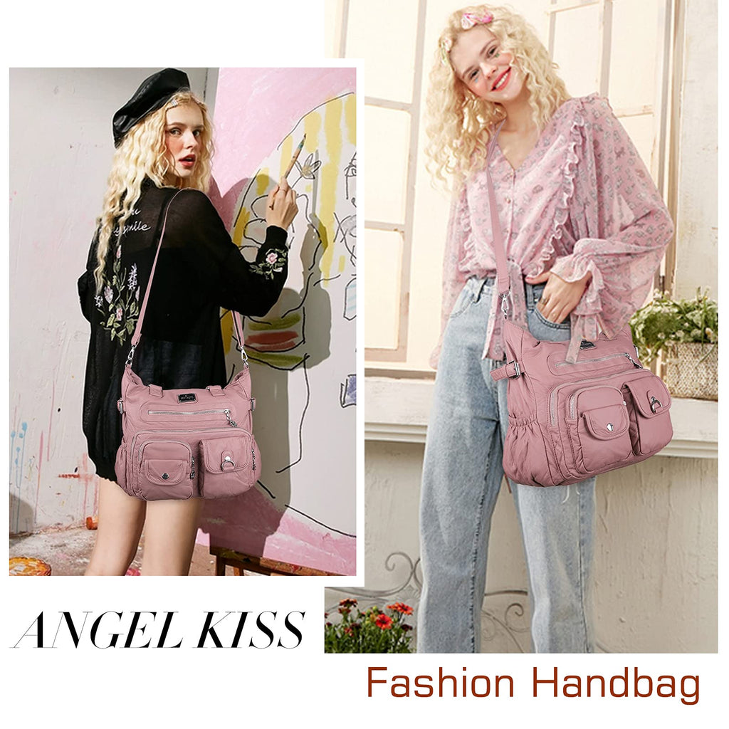 Angelkiss Purses and Handbag for Women Soft Leather Hobo Bags Satchel Shoulder Bags Ladies Tote Crossbody Bag