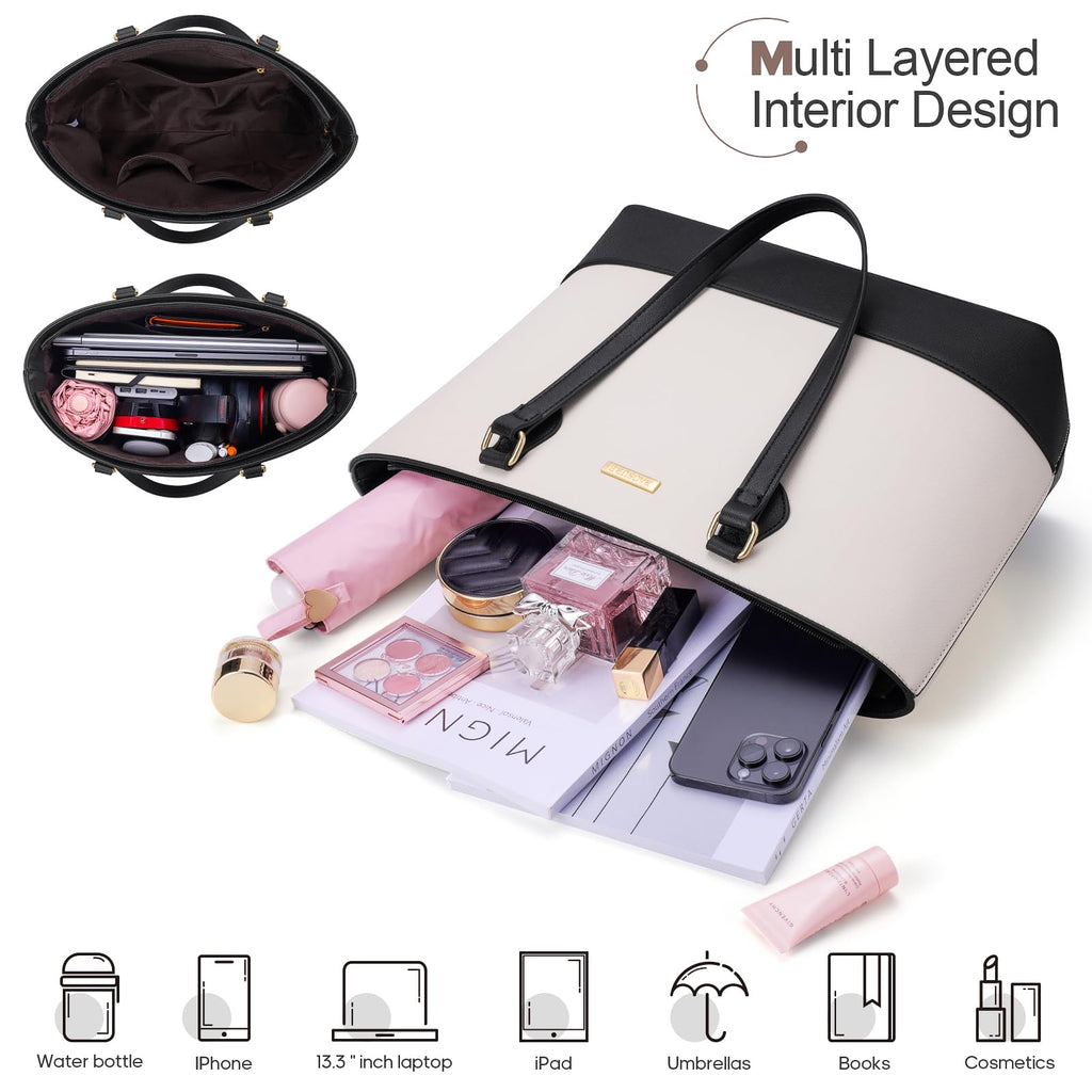 4PCS Women Fashion Handbags Purses Wallet Shoulder Bags Casual Tote Bag Crossbody Bags, Handbag Set Gift for Ladies Girls