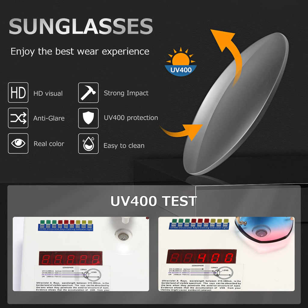 AEVOGUE Sunglasses For Women Oversized Rimless Diamond Cutting Lens Sun Glasses AE0534