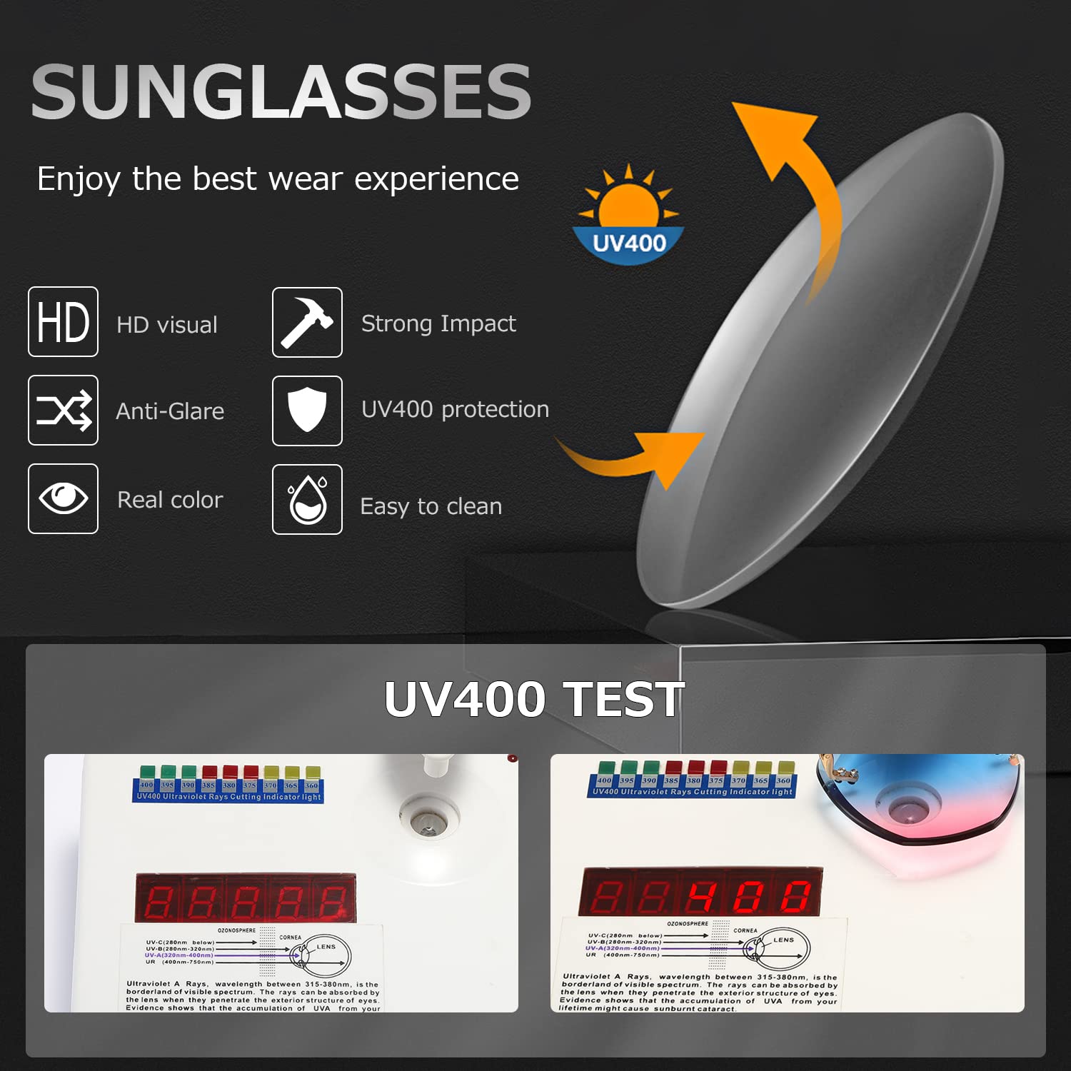 AEVOGUE Sunglasses For Women Oversized Rimless Diamond Cutting Lens Sun Glasses AE0534