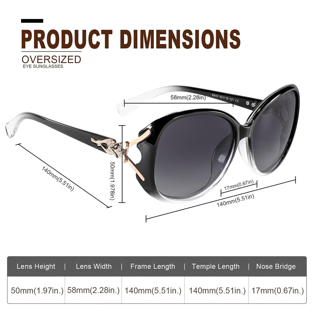 FIMILU Sunglasses for Women Trendy Polarized Sunglasses Oversized Big Sun Glasses Ladies Shades UV Protection